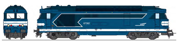 REE Modeles MB-152S - French Diesel Locomotive Class BB 67382 TOURS depot, modern body, Arrow SNCF Logo, Era V-VI - DCC S